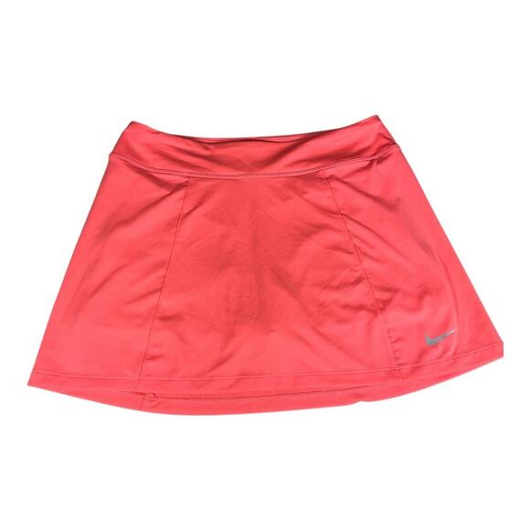 Nike Dri- Fit  Golf/ Tennis Mini Skirt With Built In Shorts Coral Medium Active - Picture 9 of 10